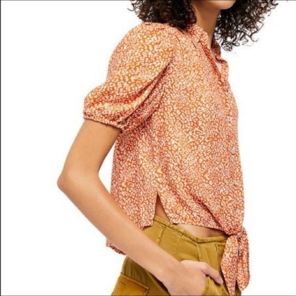 Free People Celia Printed Blouse Size: XS - Picture 4 of 15